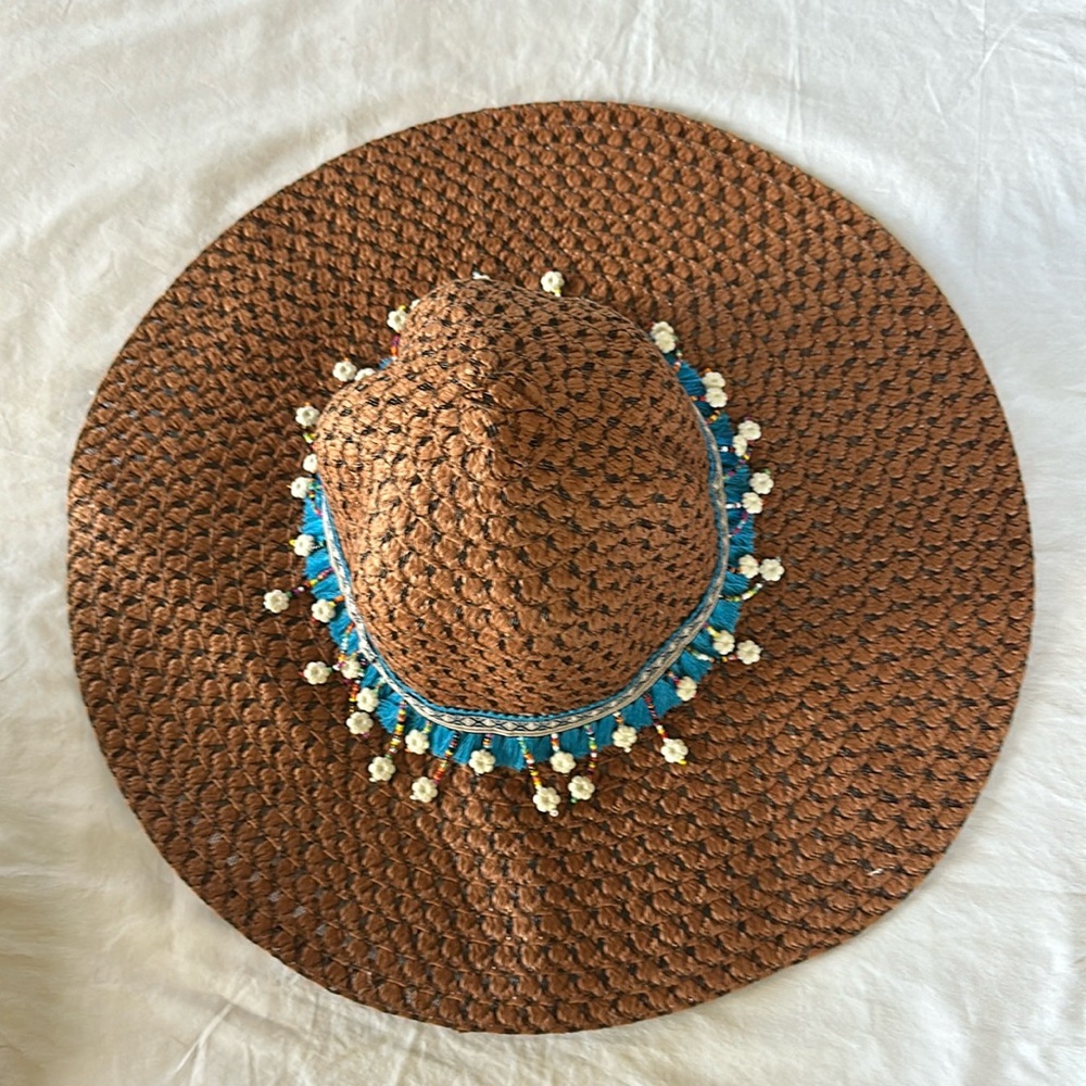 Wide brim, Boho floppy sun hat